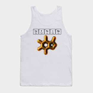 CaFFeINe with 3D Molecule Tank Top